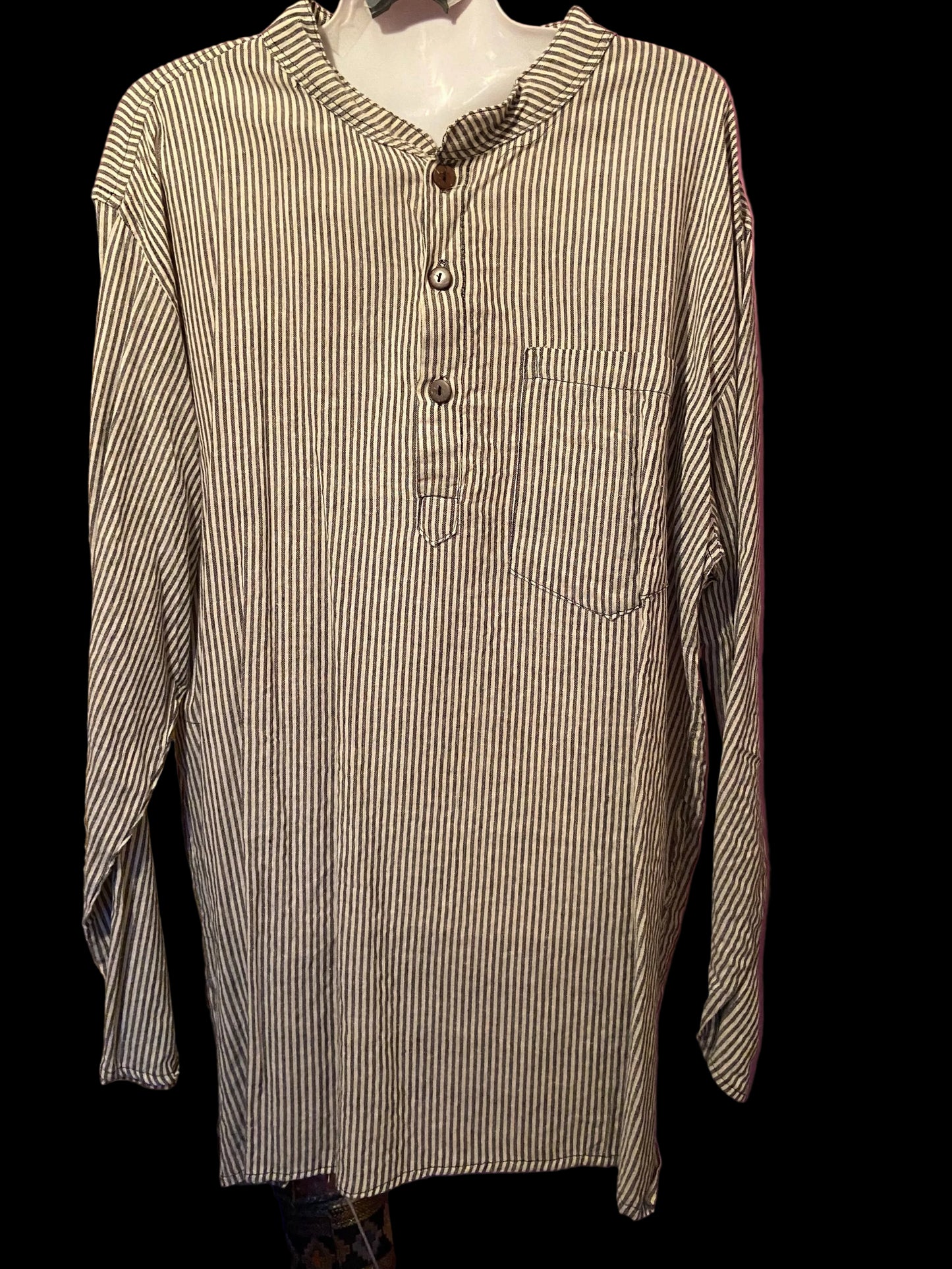 Vissers Blouse Zwart/Wit