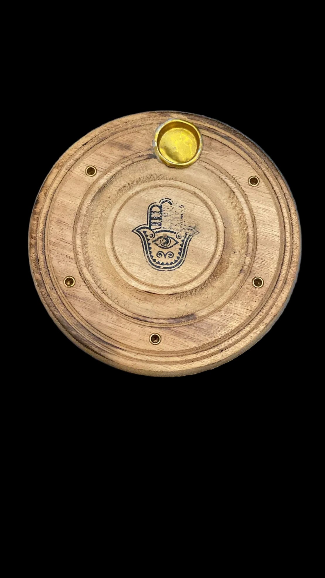 Wierookhouder - Rond - Hamsa's hand klein