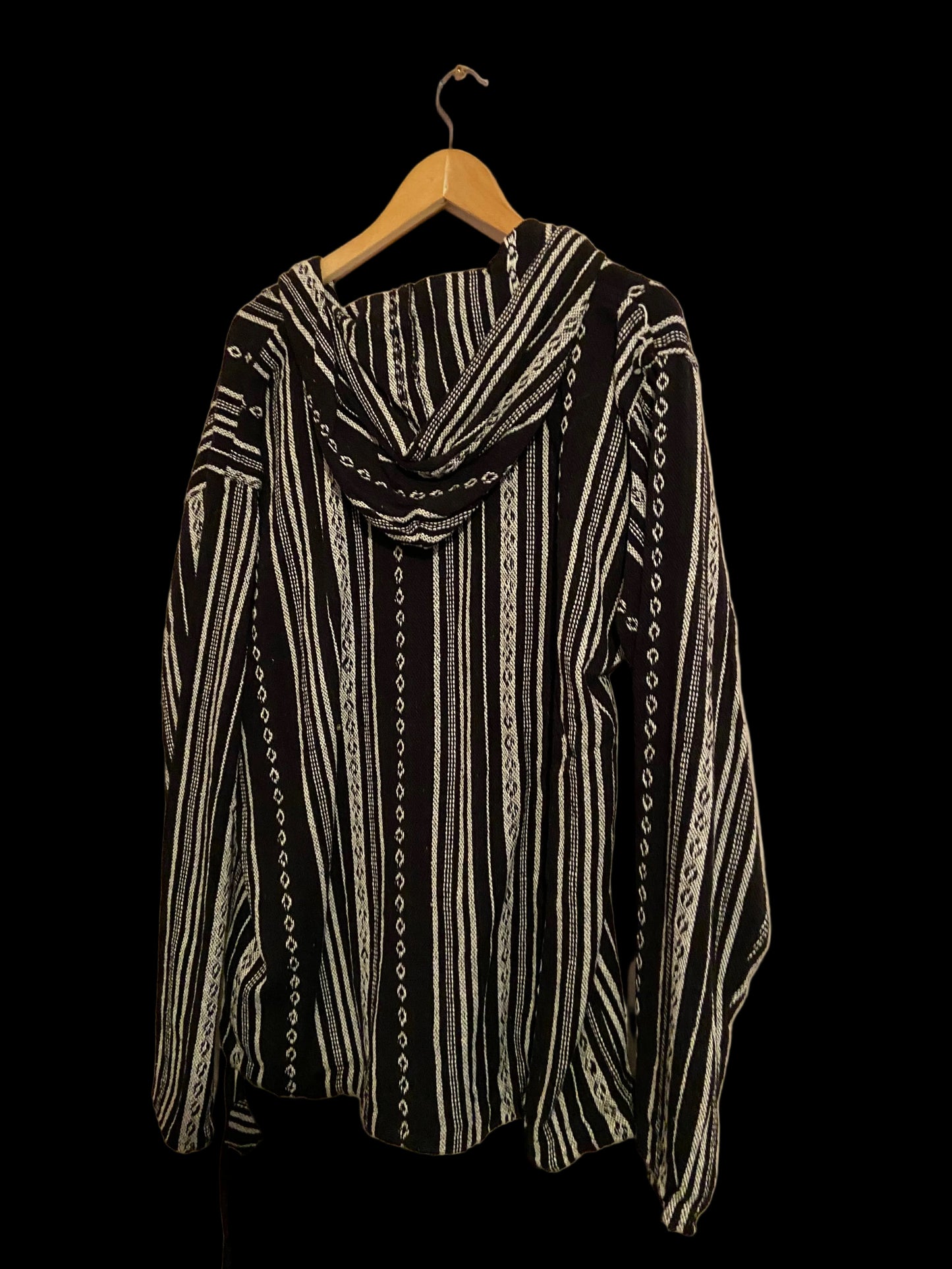 Mexicaanse Baja hoodie - unisex -zwart/wit