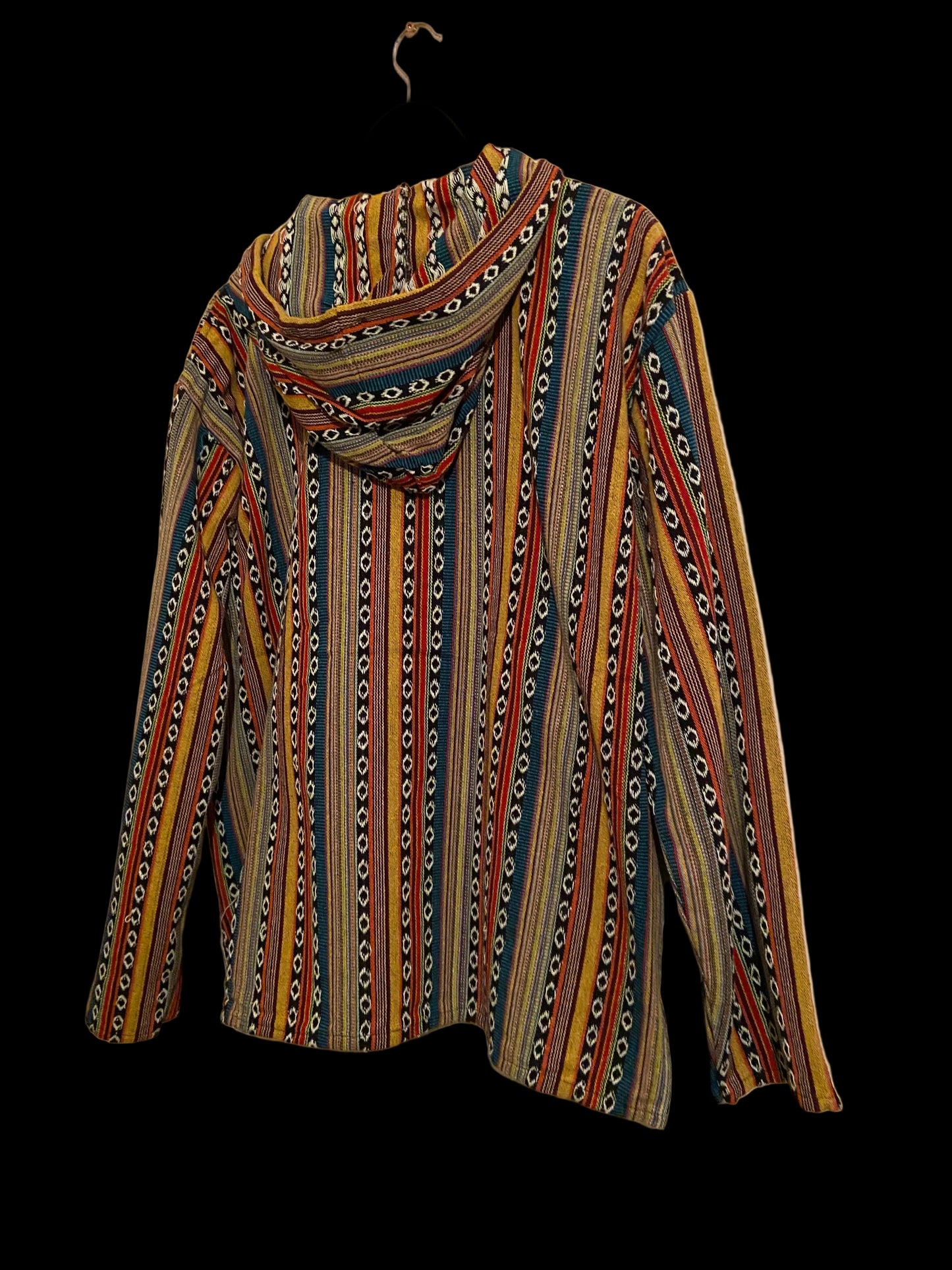 Mexicaanse baja hoodie - unisex - roest/geel