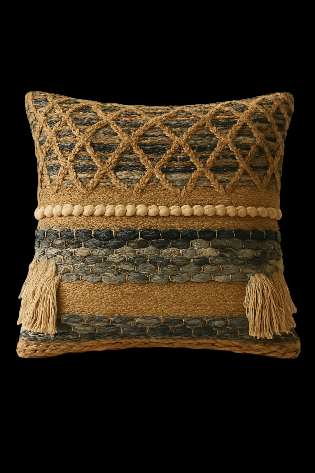 Kussen - Boho earth collection - Franje