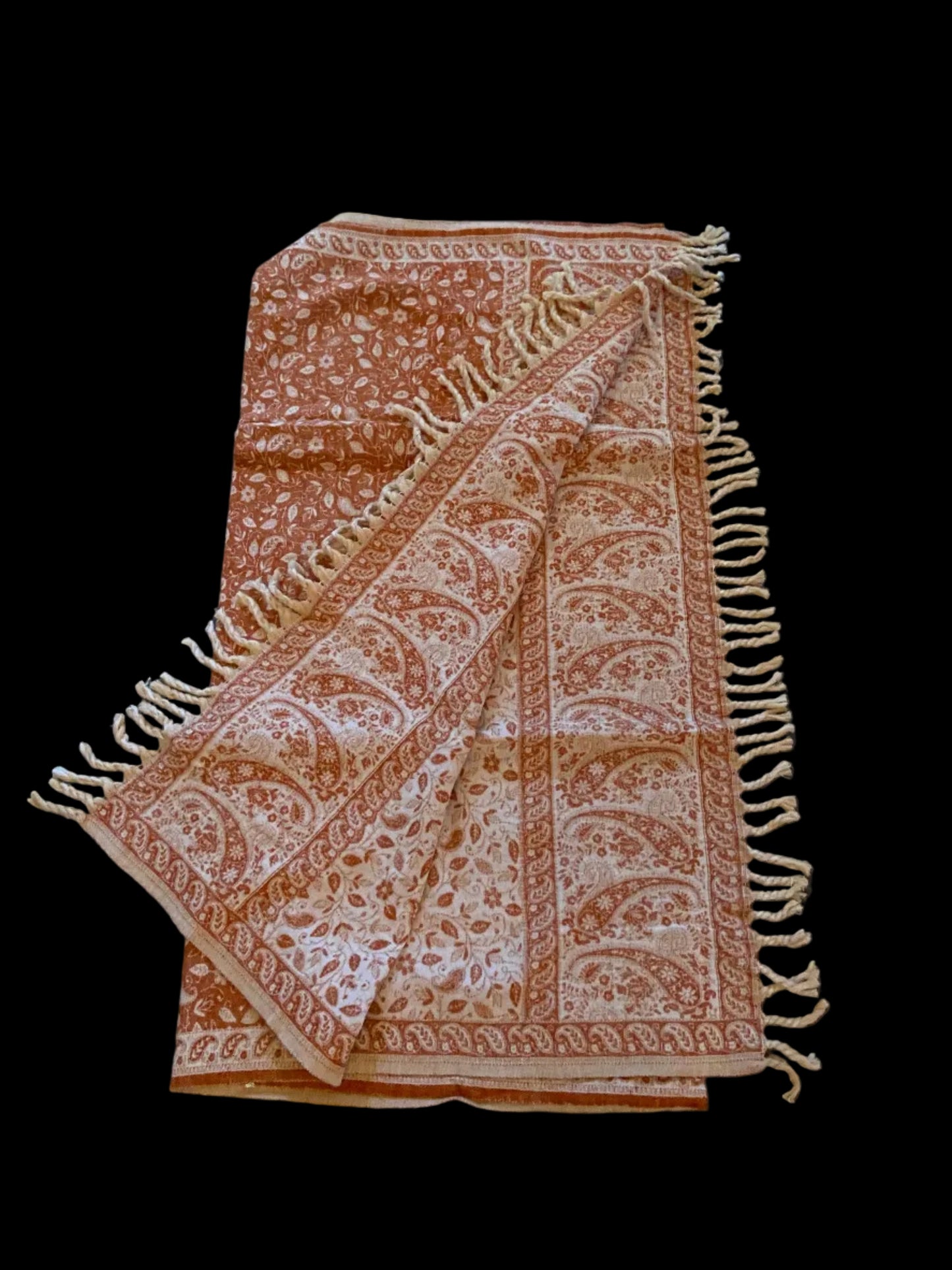 Multifunctionele meditatiedoek - Oranje/Crème