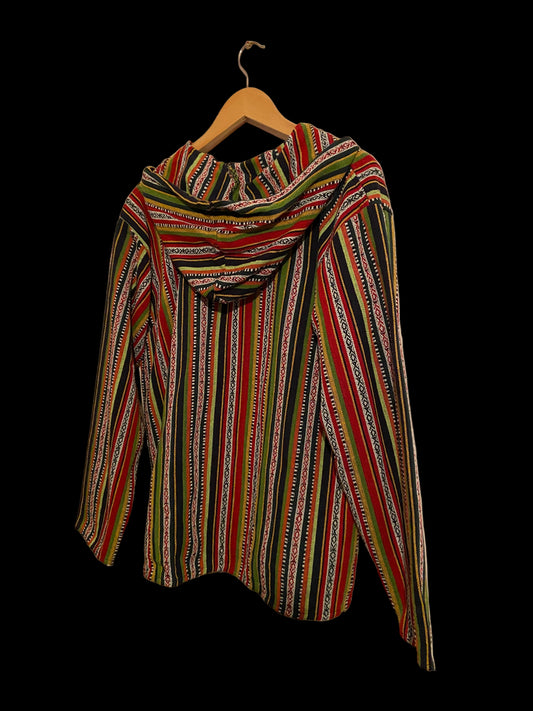 Mexicaanse Baja hoodie - unisex- roodmix