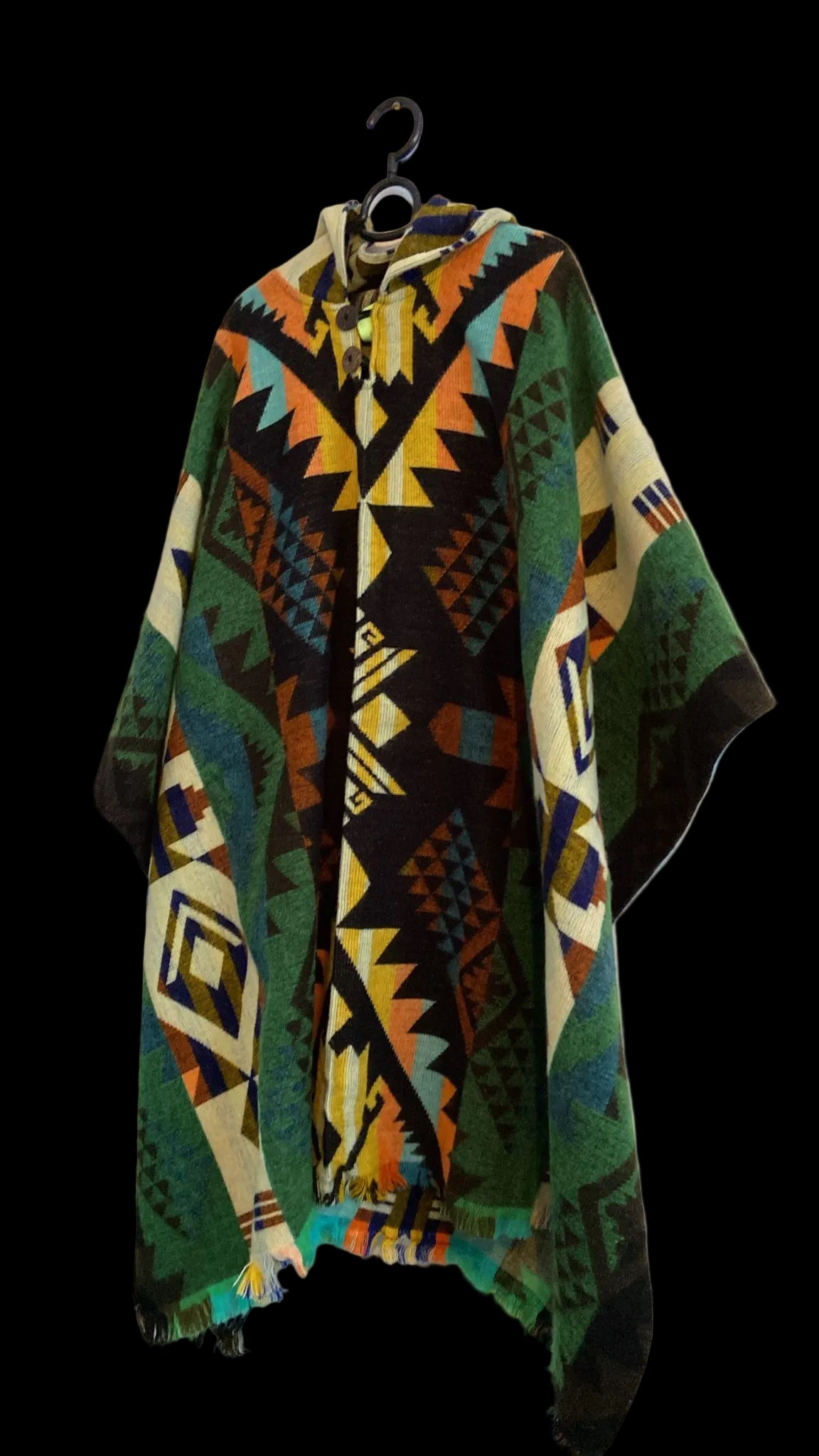 XL Poncho - Alpacawol - Multicolor