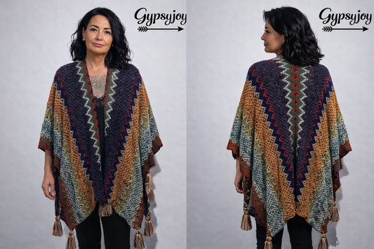 Dames Poncho’s/Omslagdoek - 3 assorti