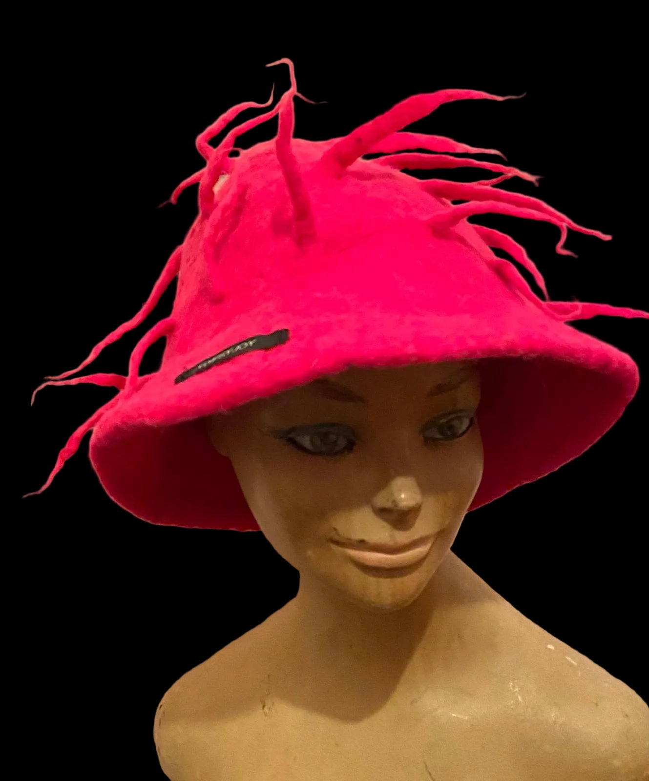 Vilten saunahoedje - Roze - Tentakels