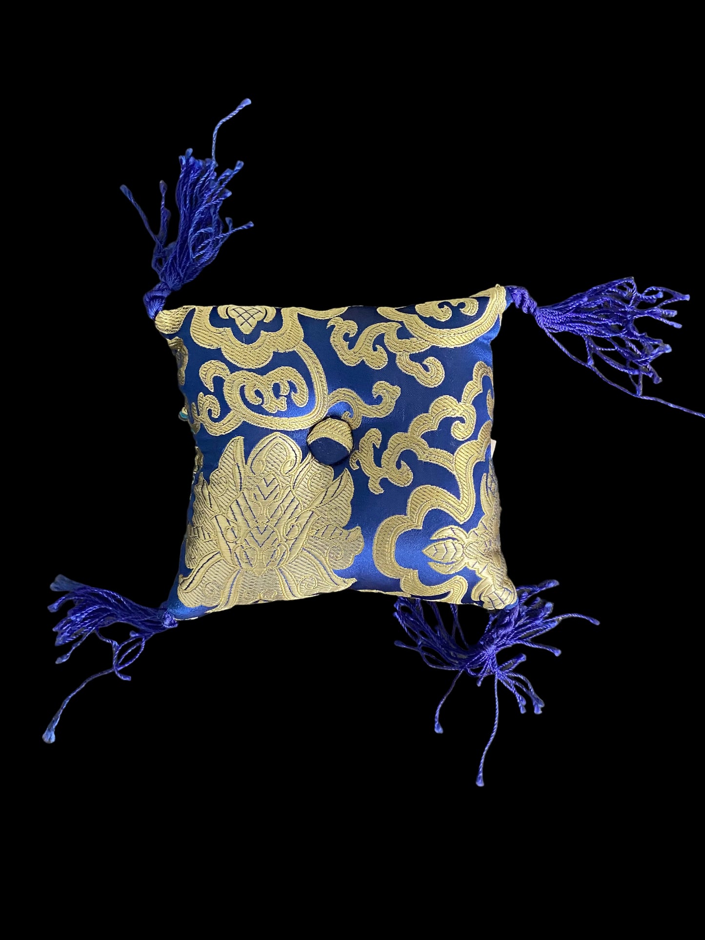 Klankschaal kussentje blauw