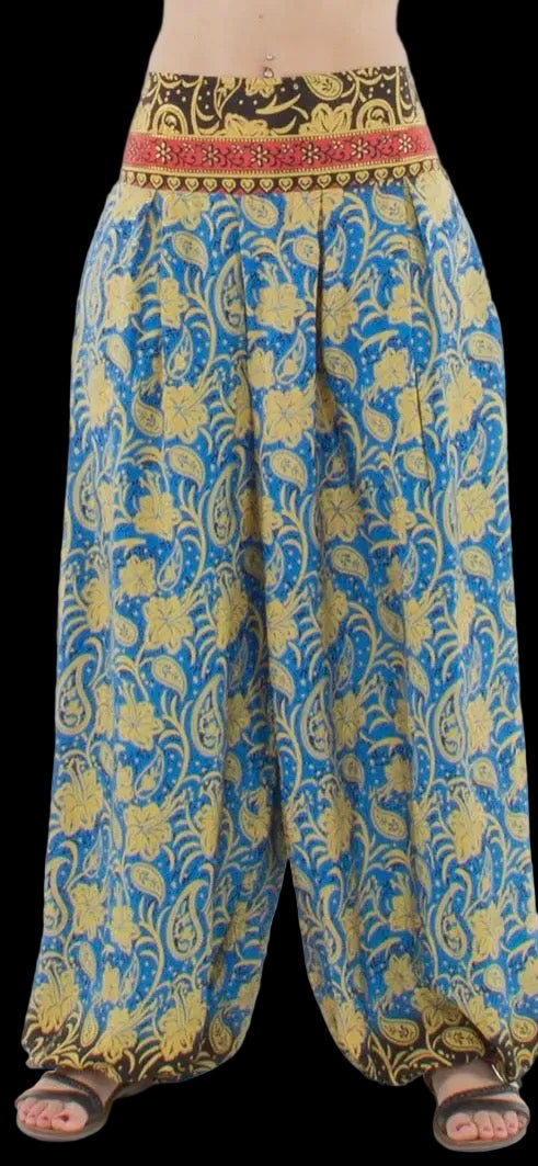 Dames Sari Broek blauw