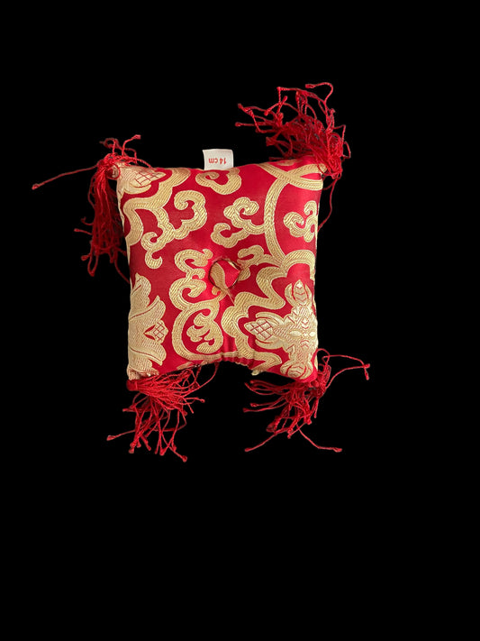 Klankschaal kussentje vierkant Rood