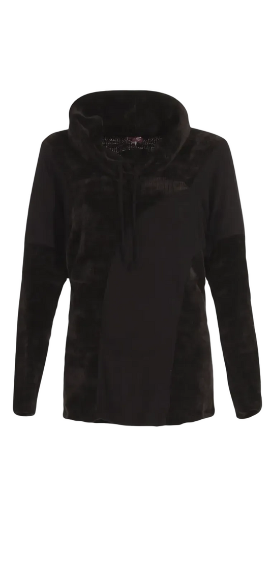 Dames Tuniek trui met Chenille patches