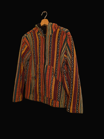 Mexicaanse Baja hoodie - Gevoerd - unisex - oranje