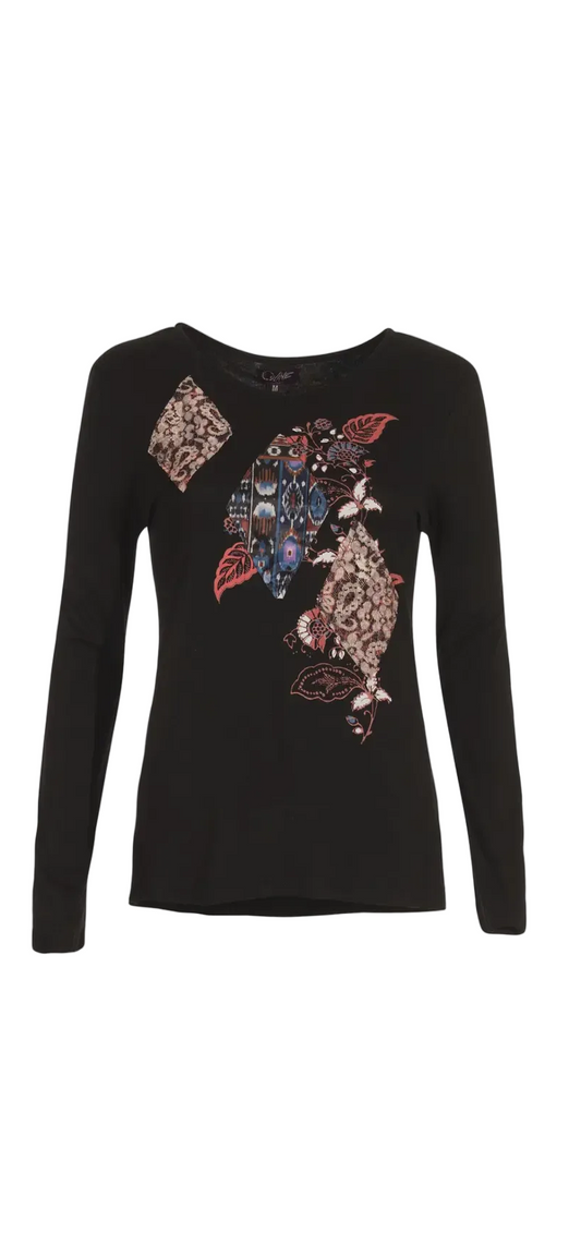 Dames Shirt met Patchwork