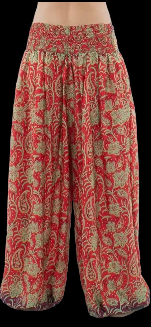 Dames Sari broek rood