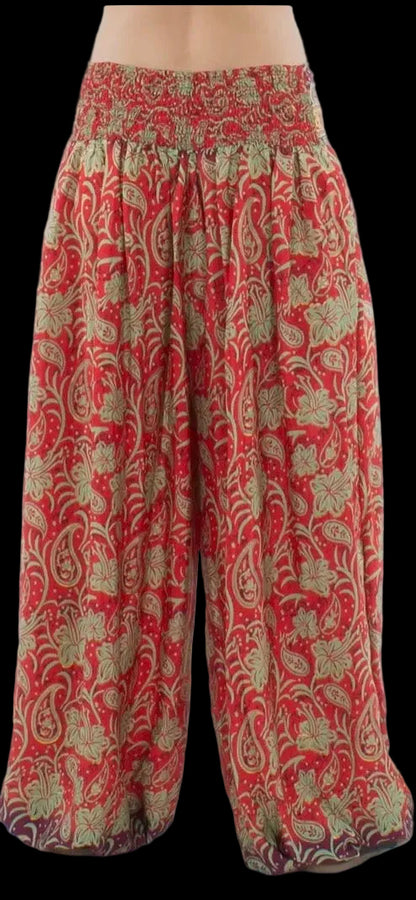 Dames Sari broek rood