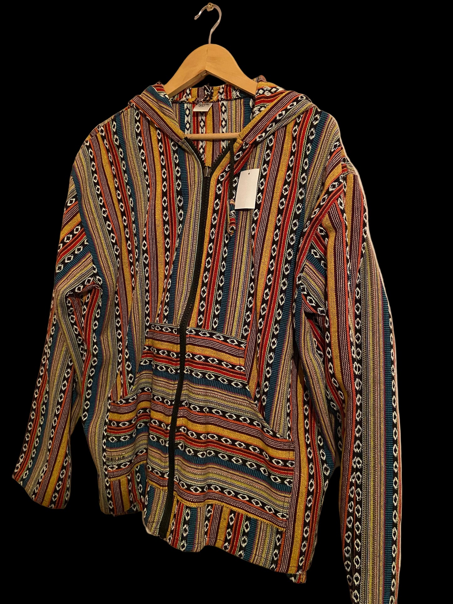 Mexicaanse baja hoodie - unisex - roest/geel