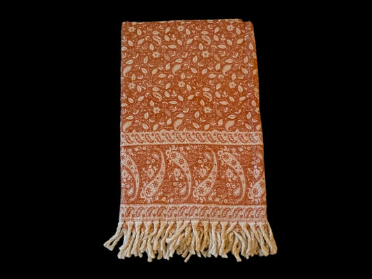 Multifunctionele meditatiedoek - Oranje/Crème