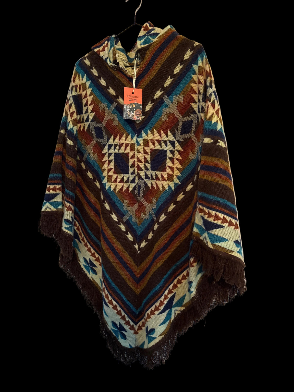 Driehoek Poncho Alpaca Puyo