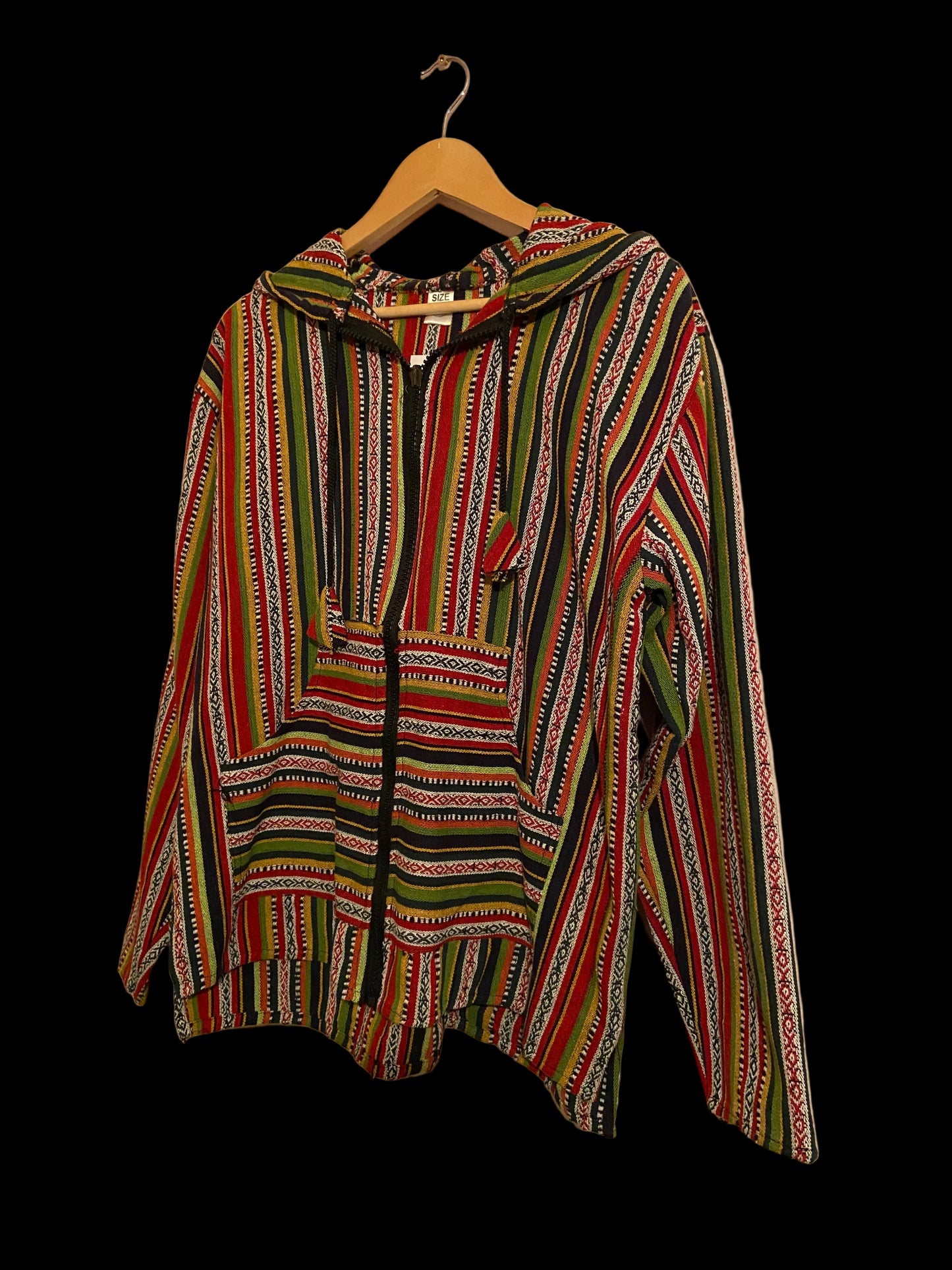 Mexicaanse Baja hoodie - unisex- roodmix