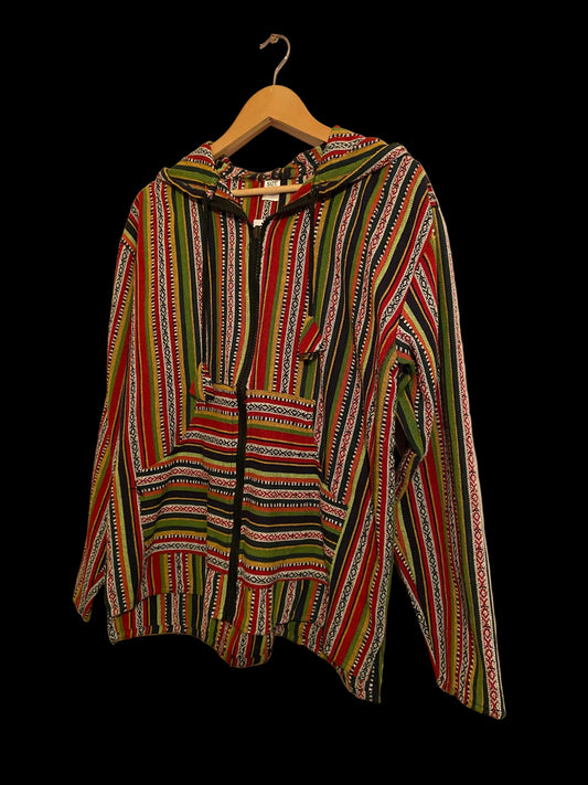 Mexicaanse Baja hoodie - unisex- roodmix