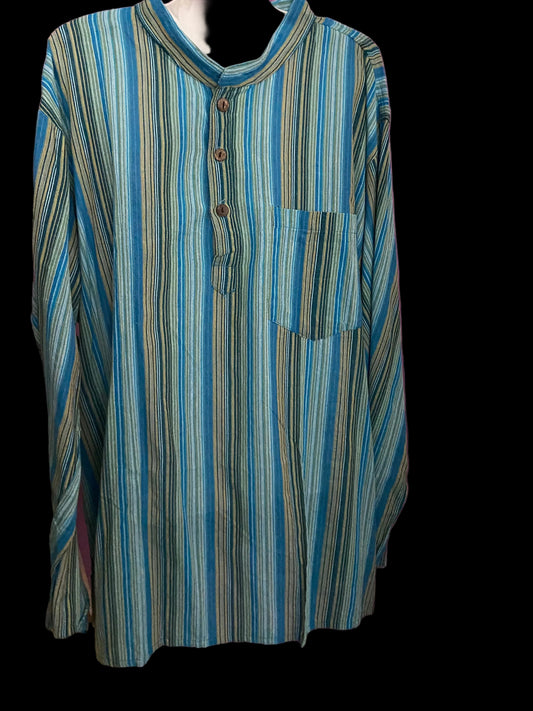 Vissers Blouse Blauw