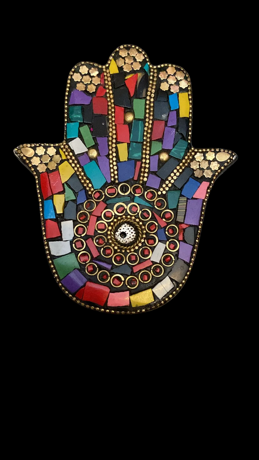Wierookhouder - Hamsa's hand multikleur