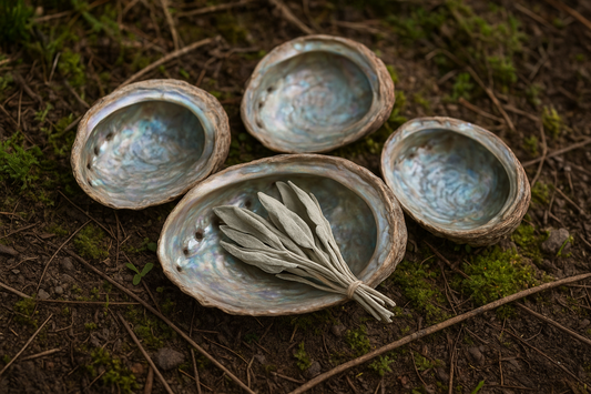 Abalone schelp - S/M/L -  Sacred Smudge Bowl