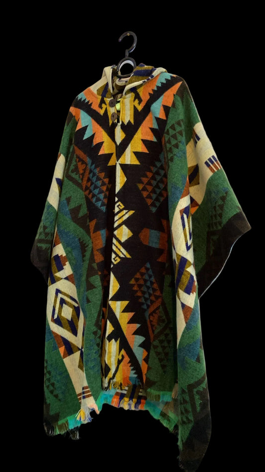 XL Poncho - Alpacawol - Multicolor