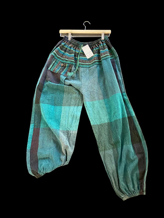 Hippie broek - Blauw/Grijs
