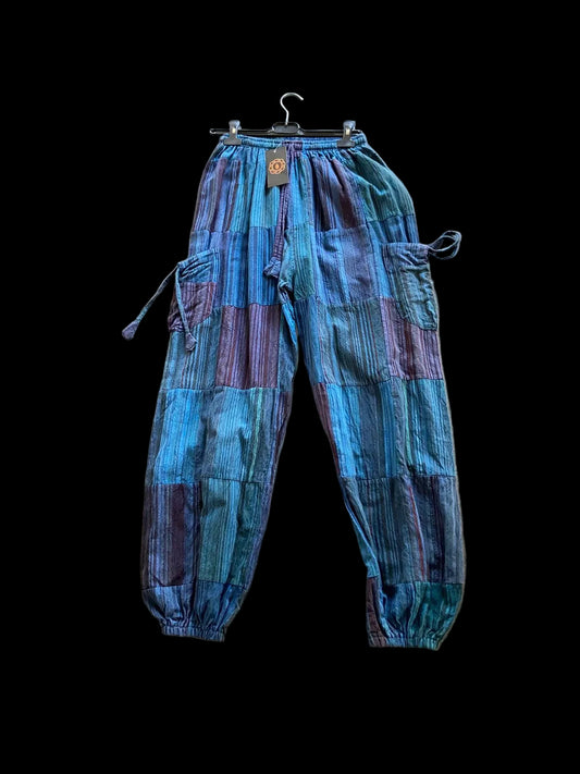 Hippie broek - Blauw mix
