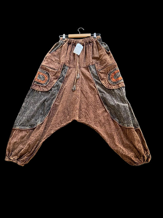 Hippie broek - Bruinmix