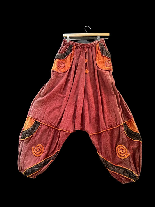 Hippie broek - Oranje mix