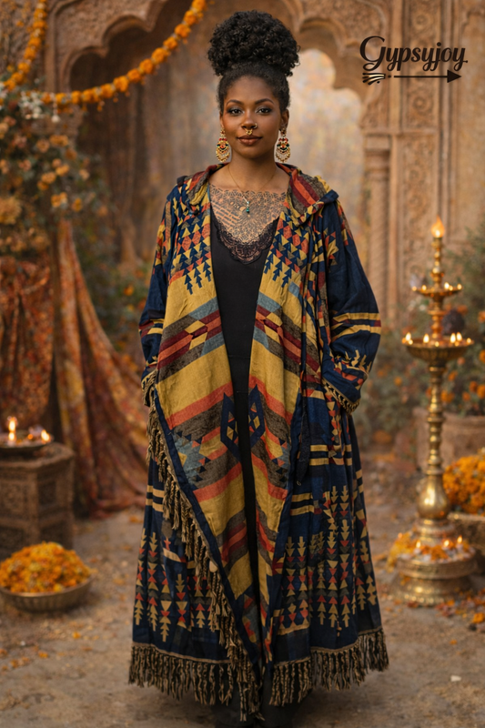 Maxi Kimono - Petrol