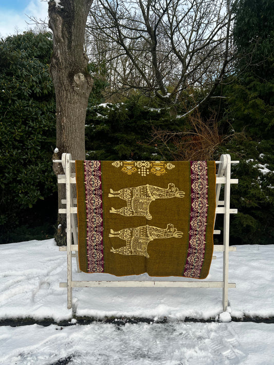 Alpaca deken - 110x185 cm - Alpaca bruin