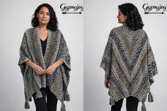 Dames Poncho’s/Omslagdoek - 3 assorti